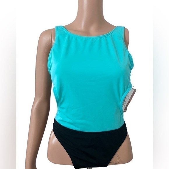 Coco Rave Two Toned Cut Out One Piece Swimsuit - Picture 11 of 14